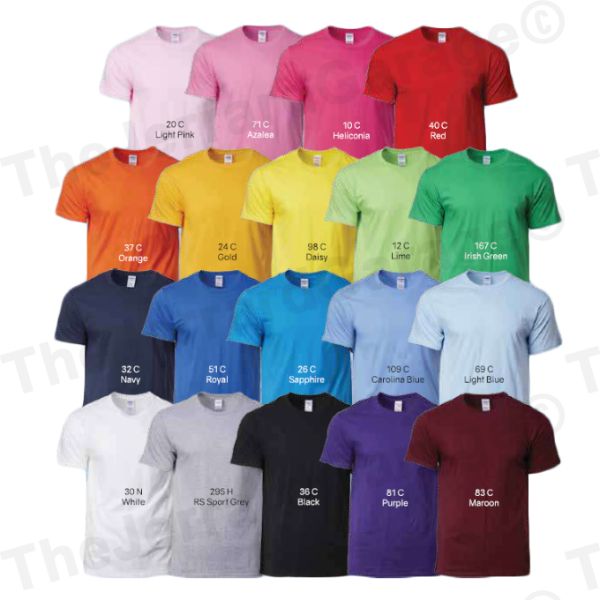 Kids Gildan Premium Cotton Round Neck Short Sleeve T-Shirt