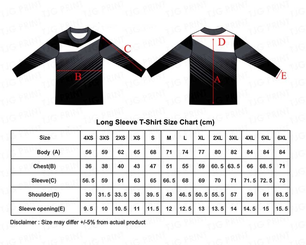 Sublimation Jersey | Customised T-Shirt Printing | TJG Print