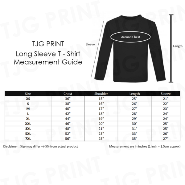 CT54 Long Sleeve Cotton Chart