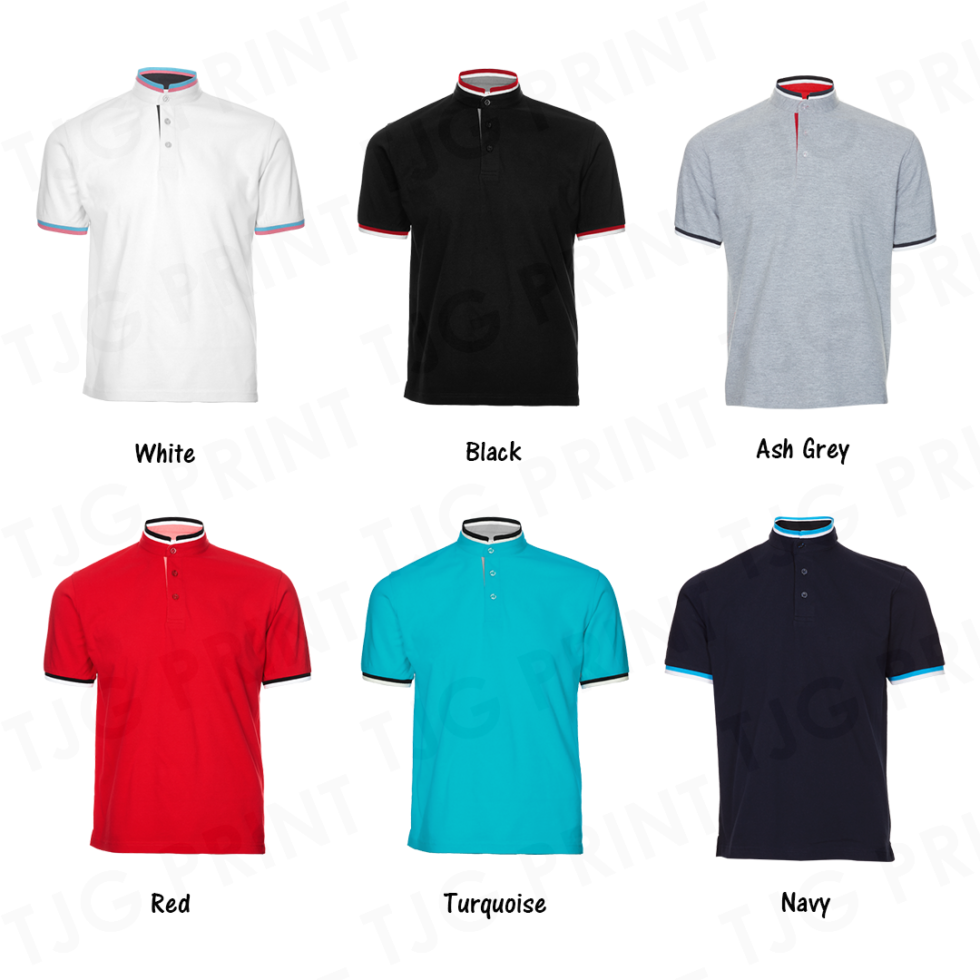 Mandarin Collar T-Shirt Printing Singapore | Custom Printing | TJG Print
