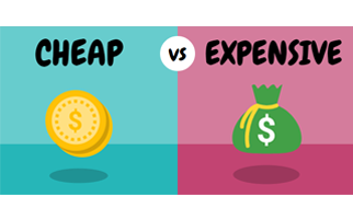 Infograph Cheap Vs Expensive