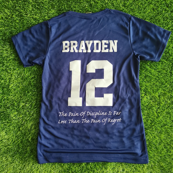 CUSTOM Jersey Style Back Print, Name + Number, Customize your