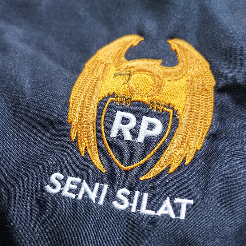 Embroidery on Windbreaker Example