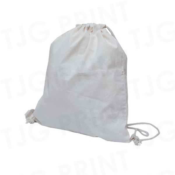 CB07 A3 Natural Cotton Drawstring Bag (6oz)