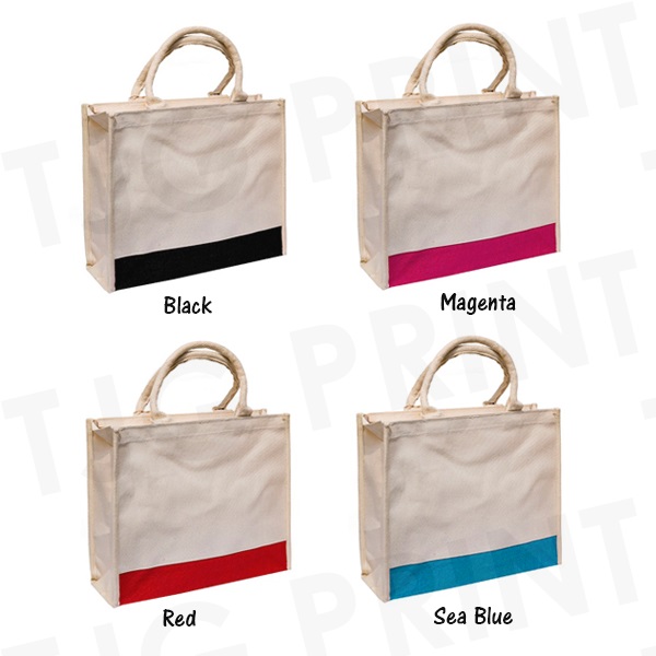 CB12 Laminated Canvas Tote Bag with Zip