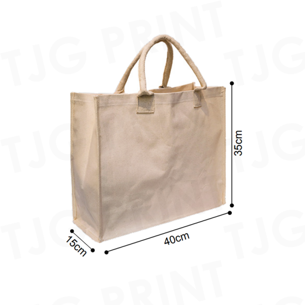 CB14 Natural Cotton Canvas Tote Bag (10oz) Size
