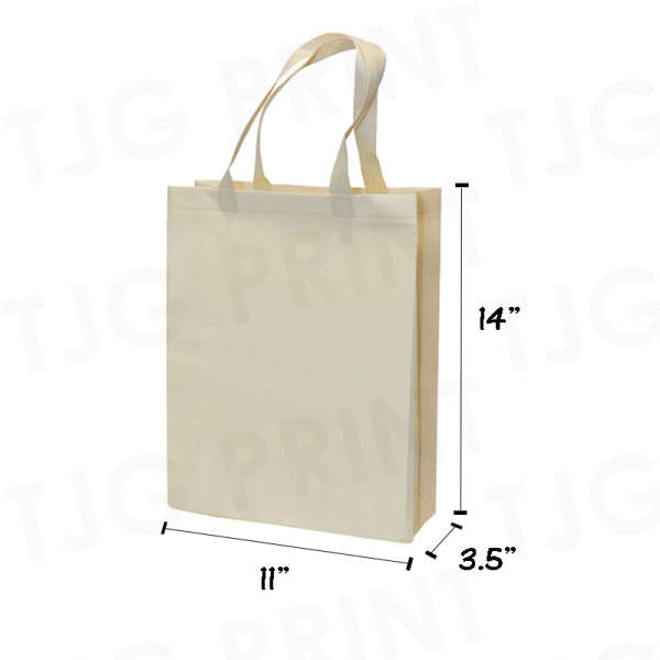 NW21 A4 Portrait Size Plain Non-Woven Bag Size chart