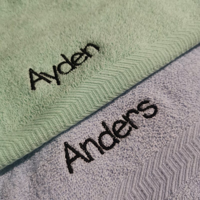 Embroidery Custom Names On Towels