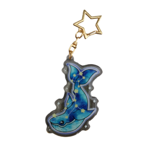 Glitter Acrylic Keychain