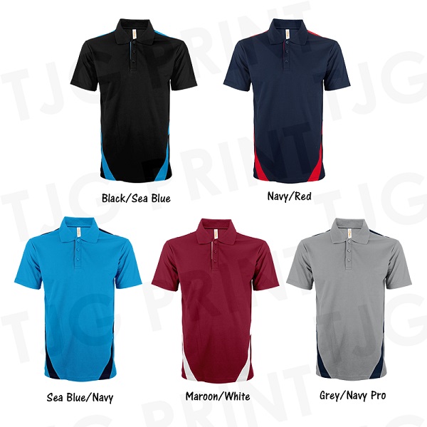 QD79 Multi-Tone Dri Fit Polo