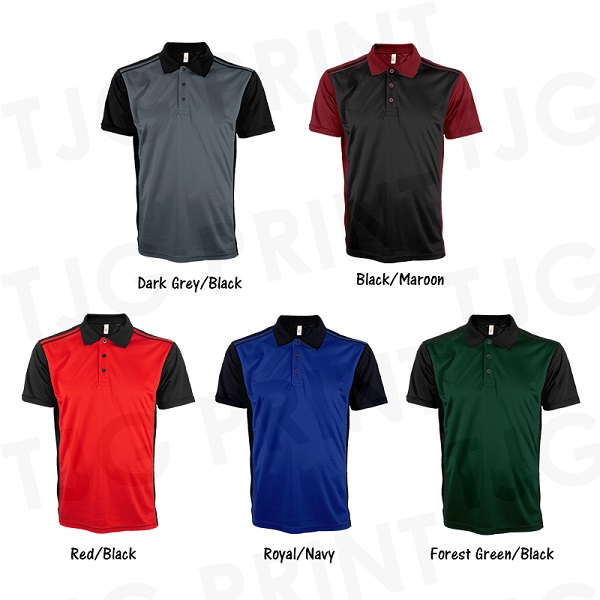 QD80 Multi-Tone Dri Fit Polo