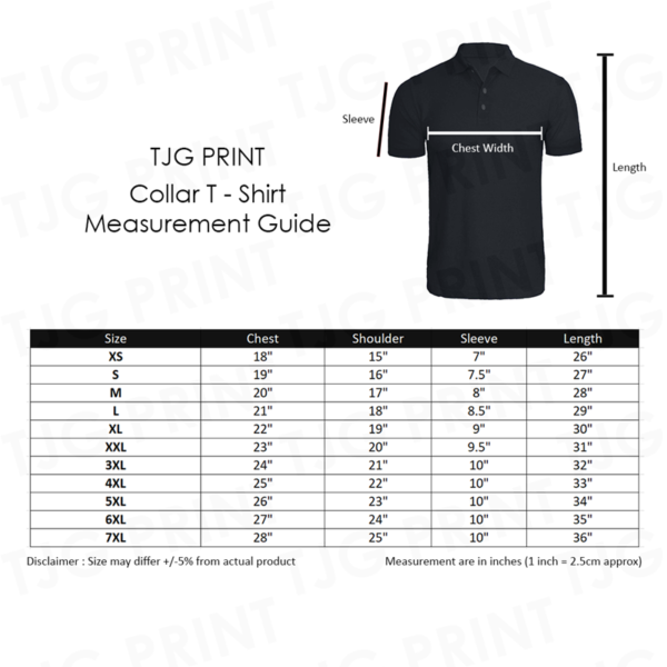 CRP8000 Size Chart