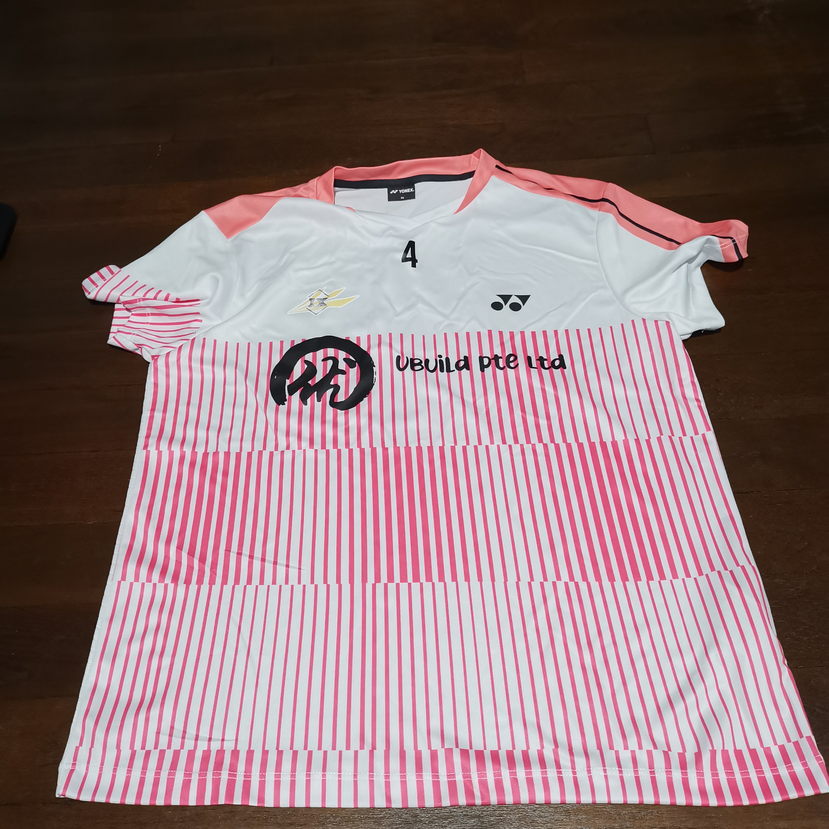 Badminton T-shirt Jersey provided by client example