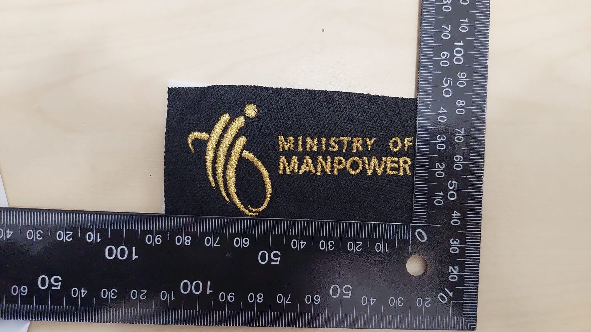 Ministry Of Manpower Embroidery Mock Sample