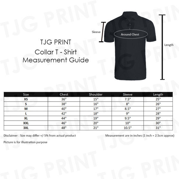 TT01 Size Chart