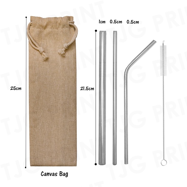 CE23 Stainless Steel Straw Set