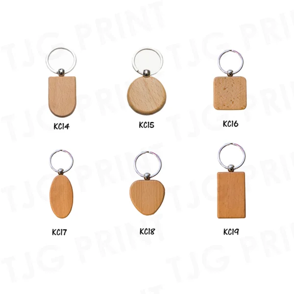 KC Wood Keychain