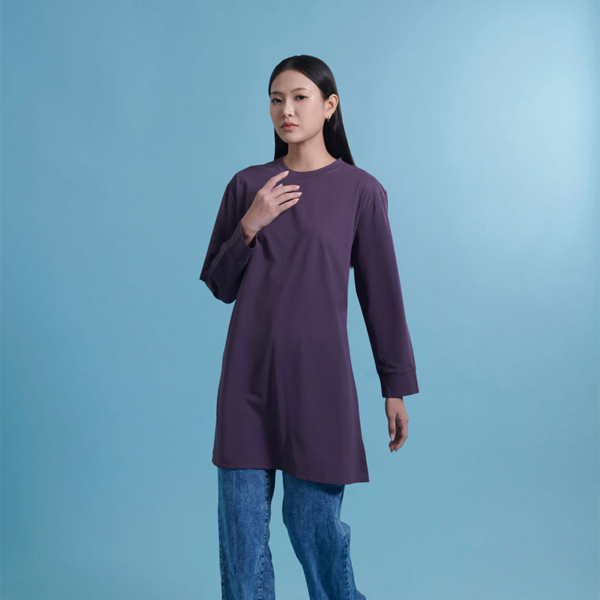Axton Female Long Sleeve Muslimah Shirt Dress