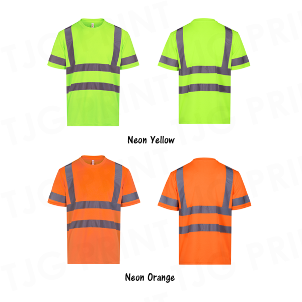 VT05 Safety Tee with High Visibility Reflective Tape