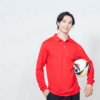CRP80400 Red Long Sleeve Polo Model